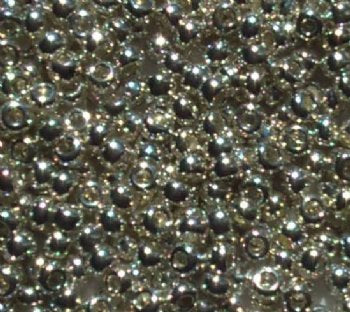 50g 8/0 Metallic Silver Seed Beads