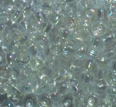 20 Gram Vial of 2/0 Transparent Crystal AB Seed Beads