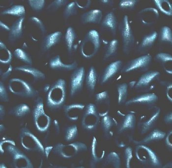 LM2001 - 10 Grams Matte Metallic Gunmetal 4x7mm Long Miyuki Magatama Drop Beads