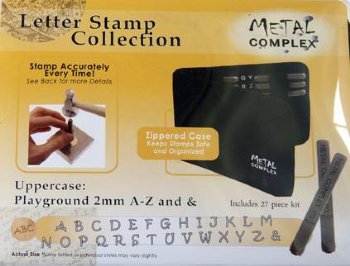 Metal Complex 2mm Uppercase Playground Print Stamp Kit