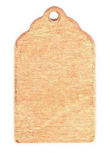 1, 20x13mm Bright Copper Rectangle Stamping Blank Pendant