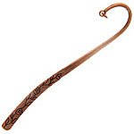 1 12cm Antique Copper Pewter Floral Bookmark