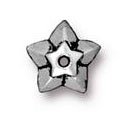 1 7mm TierraCast Antique Silver Star Bead Cap