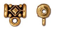 1 7.5mm TierraCast Antique Gold Noble Bail