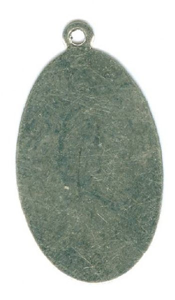 1, 29x13mm German Silver Oval Stamping Blank Pendant