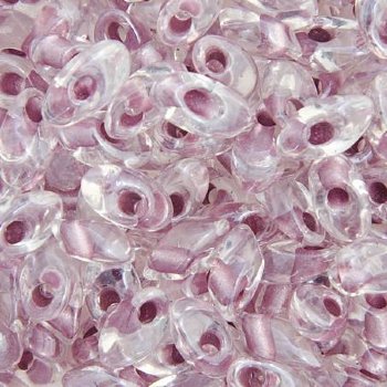 LM1523 - 10 Grams Crystal Colorlined Orchid Iris Lustre 4x7mm Long Miyuki Magatama Drop Beads