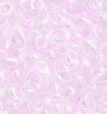 LM2144 - 10 Grams Crystal Colorlined Pink Iris Lustre 4x7mm Long Miyuki Magatama Drop Beads