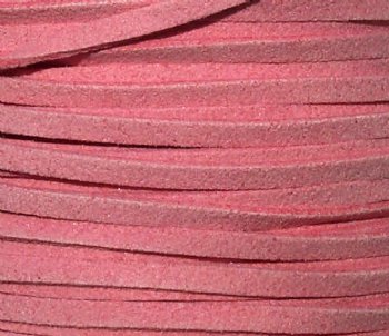 1 Meter of 3.5mm Pink Suede Lace