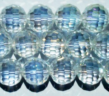 21 10mm Faceted Round Crystal AB Chinese Crystal Beads