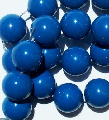 10 12mm Lapis Swarovski Pearls