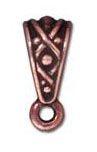 1 12.75x5.25mm TierraCast Antique Copper Triangle Legend Bail