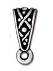 1 18x15mm TierraCast Rhodium Classic Bail