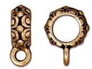 1 13.25x10mm TierraCast Antique Gold Oasis Bail