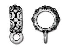 1 13.25x10mm TierraCast Antique Silver Oasis Bail