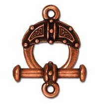 1 16.25mm TierraCast Antique Copper Celtic Toggle