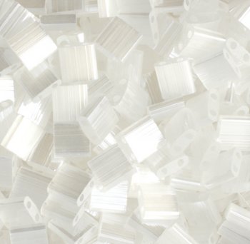 TL2548 5.2 Grams White Silk Two Hole Miyuki Tila Beads