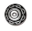 1 8mm TierraCast Antique Silver Celtic Bead Cap