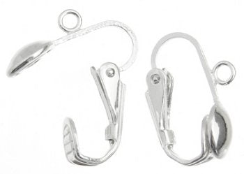 SS2020 1 Pair of Sterling French Style Clip On Earrings