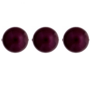 10 12mm Blackberry Swarovski Pearls