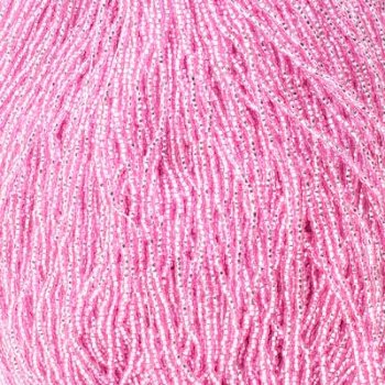 1 Hank of 11/0 Silver Lined Rose Seed Beads