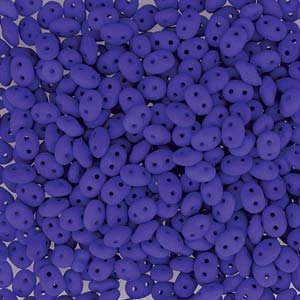 DUO-525126 - 10 Grams Neon Blue 2.5x5mm Superduo Beads
