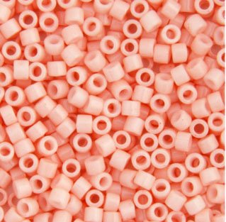 DB-1493 5.2 Grams of 11/0 Opaque Light Salmon Delica Beads