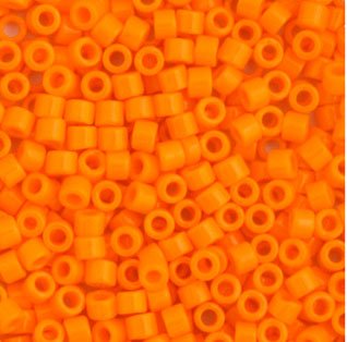 DB-1133 5.2 Grams of 11/0 Opaque Mandarin Orange Delica Beads