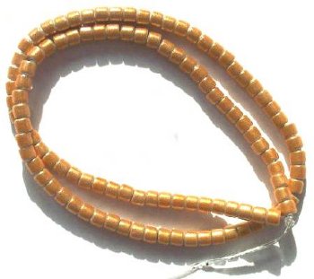 16 inch Strand of 4x4mm Gold Miracle Beads