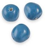 1, 10mm Lapis Swarovski Baroque Pearl Beads