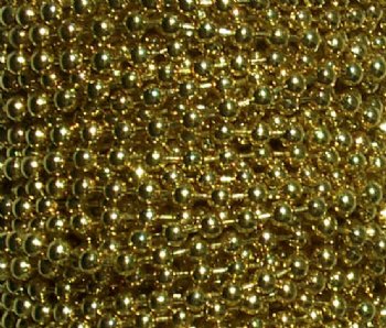 1 Meter 2.4mm Bright Brass Ball Chain