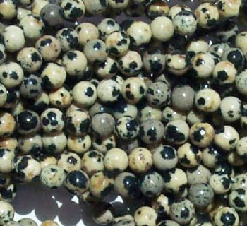 16 inch strand 4mm Round Dalmatian Jasper Beads
