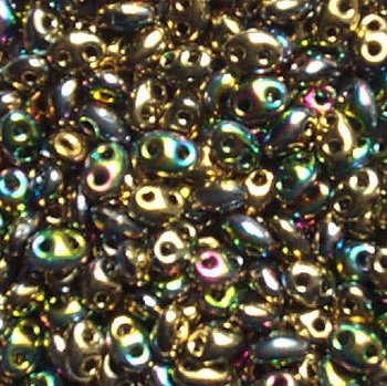 TB-02021 - 10 Grams California Meadow 2.5x5mm Preciosa Twin Beads