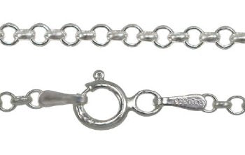18 inch 2mm Sterling Silver Rolo Chain