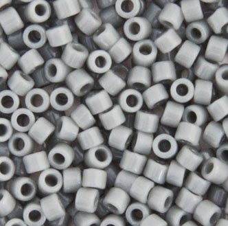 DB-0731 5.2 Grams of 11/0 Opaque Grey Delica Beads