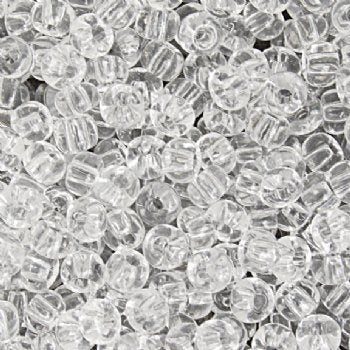20 Gram Vial of 2/0 Transparent Crystal Seed Beads