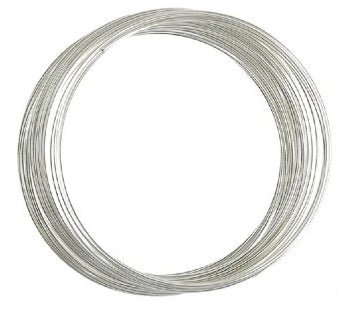 30 Loops of 2.25  to 2.63 Inch Diameter Beadalon Silver Large Round Bracelet Memory Wire