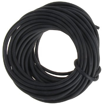 5m 2.5mm Black Beadalon Hollow Rubber Tubing