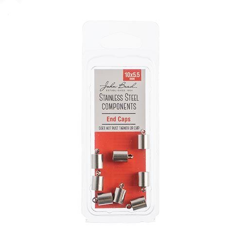 8, 10x5.5mm Stainless Steel End Caps