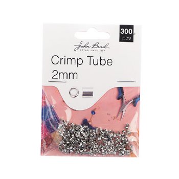 300 2x2mm Antique Silver Plated Crimp Tubes