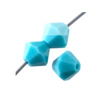 50 4mm Opaque Turquoise Preciosa Bicone Beads