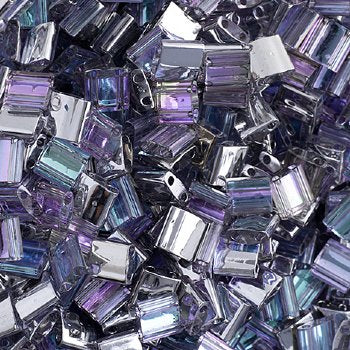 TL4574 5.2 Grams Crystal Light Vitrail Two Hole Miyuki Tila Beads