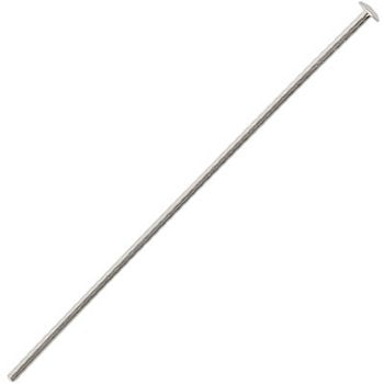SS2806 10, 38mm 21 Gauge Sterling Silver Head Pins