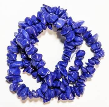 16 inch strand of Dyed Purple Candy Jade Chips