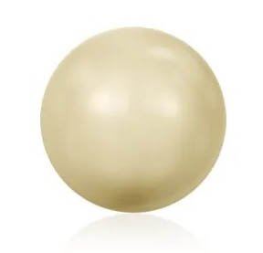 10 12mm Light Gold Swarovski Pearls