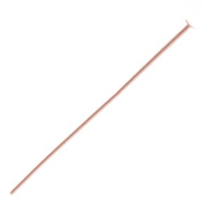 100 2" 21ga Bright Copper Head Pins