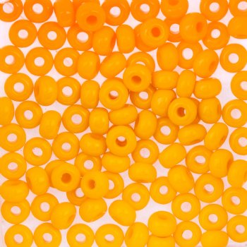 20 Gram Vial of 2/0 Opaque Orange Seed Beads