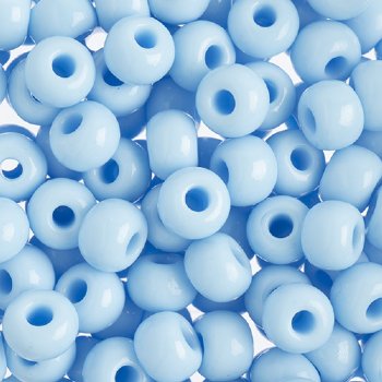 25g of 32/0 Opaque Light Blue Seed Beads