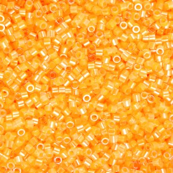 CY-1222 25 Grams of 11/0 Neon Light Orange Cylin Seed Beads