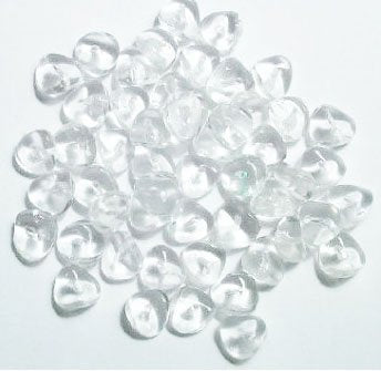 50 4x9mm Crystal Wavy Disk Beads