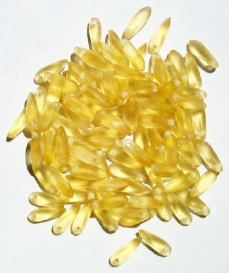 100 3x10mm Matte Transparent Light Topaz Dagger Beads